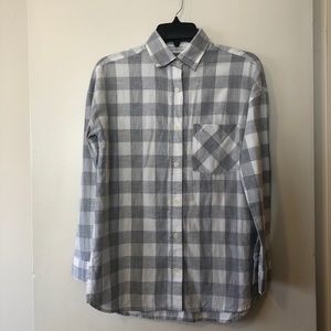 Old Navy Boyfriend Plaid Flannel Button-up, XS NWT